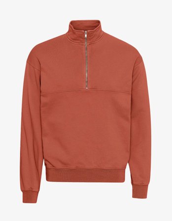 Organic Quarter Zip - Dark Amber - XS