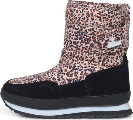 Rubberduck Leo Print Kids Children lined boots Brown 27
