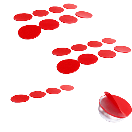 Stærk og vandafvisende dobbeltsidet tape 20 klistermærker