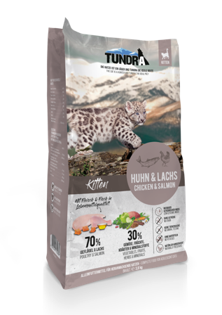 Tundra Kylling og Laks 1,45kg - Kattungefôr
