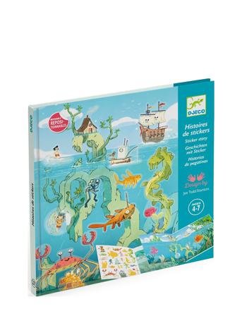 Adventures At Sea Toys Creativity Drawing & Crafts Craft Stickers Multi/mønstret Djeco
