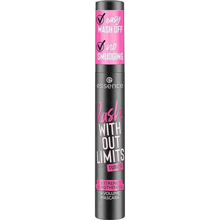 Essence Lash Without Limits Tubing Extreme Lengthening & Volume Mascara 04 Black Tubing, Makeup, Øjne, Mascara