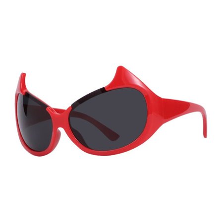 Devil Solbriller Y2k Solbriller RØD