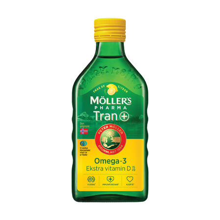 Möller's Pharma Tran D+ Sitron, 250 ml