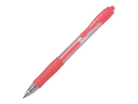 Pilot Gelpenna G-2 0,7 Neon Röd - Lyreco - Kontorsmaterial - Pennor - Gelpennor