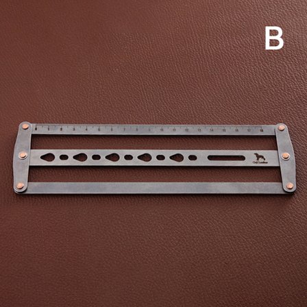 Professionellt läderbälte, extra positioneringsstämpel 18-