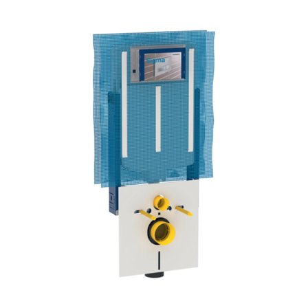 Cassetta incasso Geberit Sigma 8 con modulo d'installazione Combifix per vaso sospeso 109 cm