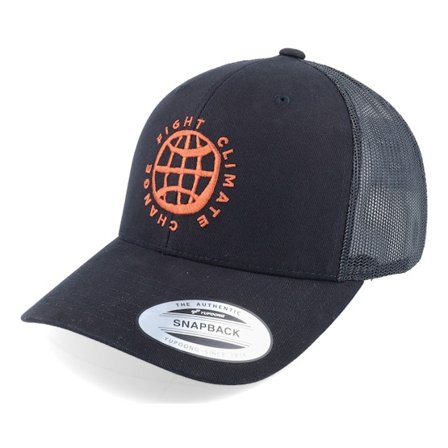 Picture - Zwart trucker Cap - Ankerton A Black Trucker @ Hatstore