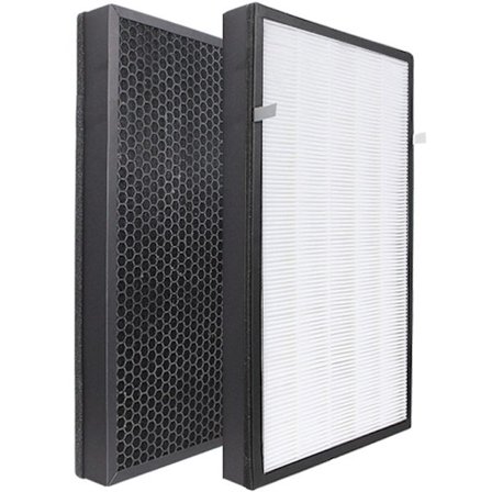 Ersättningsfilter kompatibelt med Philips luftrenare, serie 2000 och 3000, inklusive 1 HEPA-filter och 1 aktivt kolfilter