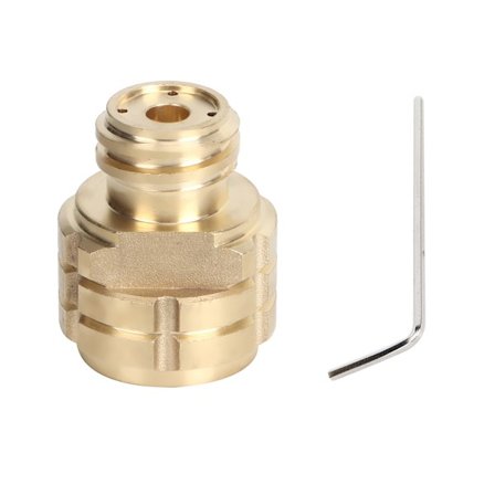 CO2-cylinderadapter, hunadapter G1/2 til hanadapter TR21-4 til SodaStream Soda Club (guld)