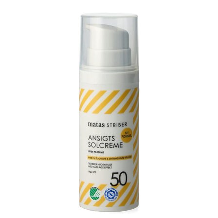 3 for 2 - Matas Striber Ansigts Solcreme SPF 50 Uden Parfume 50 ml, Skincare, Solpleje, Solcreme