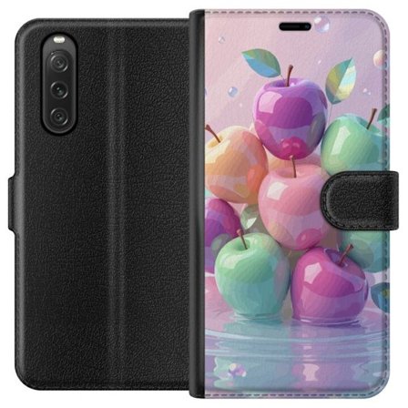Kompatibelt Plånboksfodral till Sony Sony Xperia 10 V Magiska Äpplen