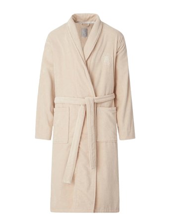 Lexington Home Hotel Velour Robe - Beige - M
