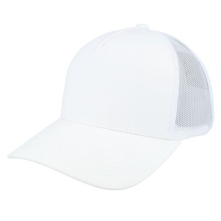 Equip - Vit trucker Keps - Blank White A-frame Trucker @ Hatstore