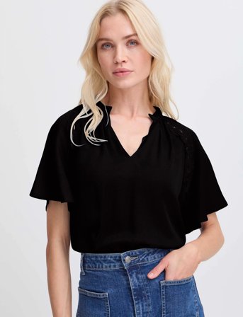 b.young Byhacca Blouse - - Black - 42