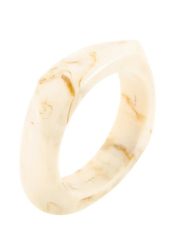 Resin Bangle Large Black Cream By Jolima