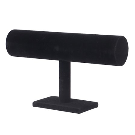 T Bar Fløyel Hårbøyle Hodebånd Holder Butikk Display Stativ