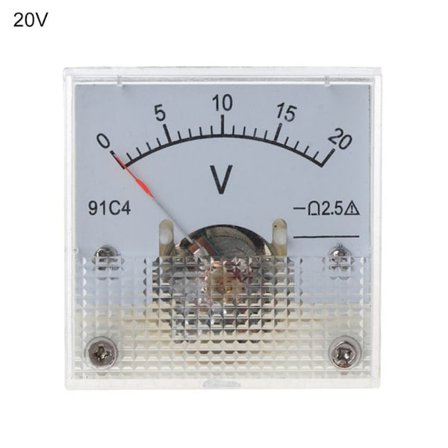 DC voltmeter Analog panelmåler 0-20V 0-20V