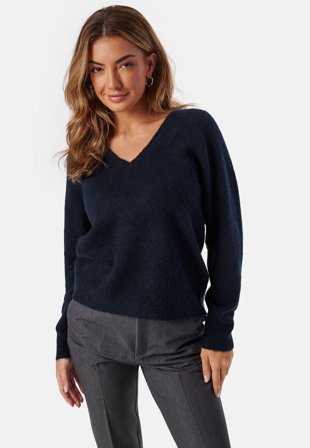 SELECTED Slflulu New Ls Knit V-neck B Klær