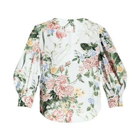 See by Chloé, Top with floral motif Biały, Kobieta, Rozmiar: M