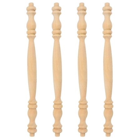 Puinen pylväs koristeellinen kodin huonekalujen projekteihin Tukeva tuki Roomalaisen pylvään päädesign 4 kpl - WELLNGS