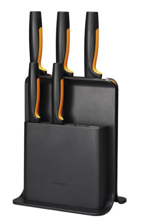 Fiskars Functional Form Knivblokk Plast, 5 kniver
