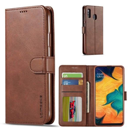 LC.IMEEKE Samsung Galaxy A40 Flip Etui - Kaffe