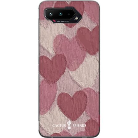 Kompatibelt Mobildeksel til Asus Asus ROG Phone 5 Cactus and Friends - Blush Paper Hearts