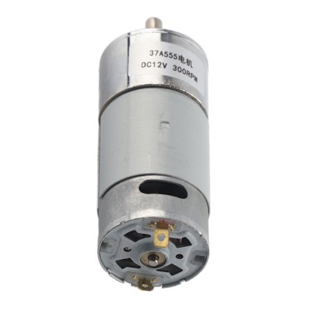 Selvlåsende Mikro Reduktions Gearkasse DC12V 300RPM 37A555 Snekkegear Motor