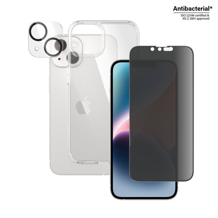PanzerGlass Privacy 3-in-1 Pack iPhone 14