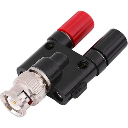 BNC Banan til To 4mm Banan Hunn/Hann Koaksial Kontakt BNC Type 3-veis Splitter RF-Adapter Bnc Koaksial Kontakt