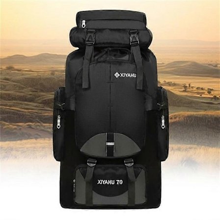 70L Stor Sportsryggsekk Vanntett Bag Ryggsekk for Utendørs Klatring Fotturer-WELLNGS