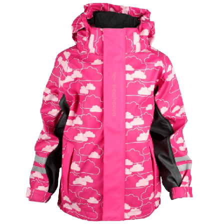 Bagheera Rain Fleece Jacket Kids Ytterplagg Dam Rosa 98/104