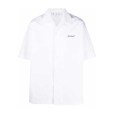 Off White, Short Sleeve Shirts Biały, Mężczyzna, Rozmiar: S