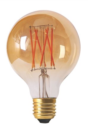 PR Home - ELECT LED FILAMENT lyskilde 80 mm E27 - Gull - Lyspærer & glødepærer - Fra Homeroom