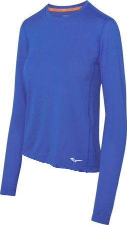 Saucony Women's Stopwatch Long Sleeve Women long-sleeved training tops Blue XS