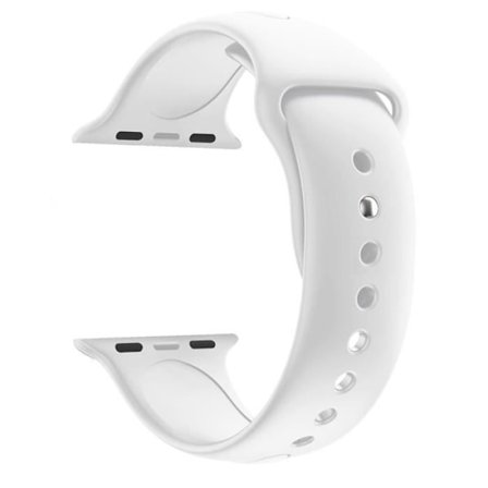[Kompatibel Apple iWatch 40 mm] Armbånd Silikone Hvid Blød Størrelse M-L Sport Unisex Erstatning Ur