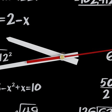 Kreativ Akryl Matematikk Veggklokke Morsomme Matematiske Formler