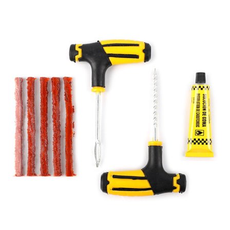 Bil Dækreparationssæt Punkteringsprop Værktøj Dækreparation Dækstrimler Omrøring