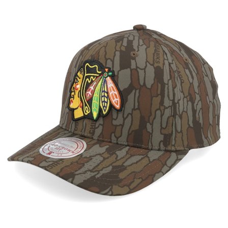Mitchell & Ness - NHL Camo adjustable Czapka Z Daszkiem - Chicago Blackhawks Hidden Pro Camo Adjustable @ Hatstore