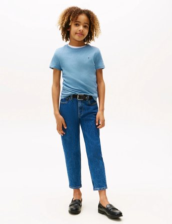 Tommy Hilfiger Boys Basic Cn Knit S/S - Blue - 74