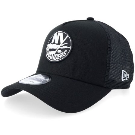 New Era - NHL Svart trucker Keps - New York Islanders 9FORTY Black/White A-frame Trucker @ Hatstore