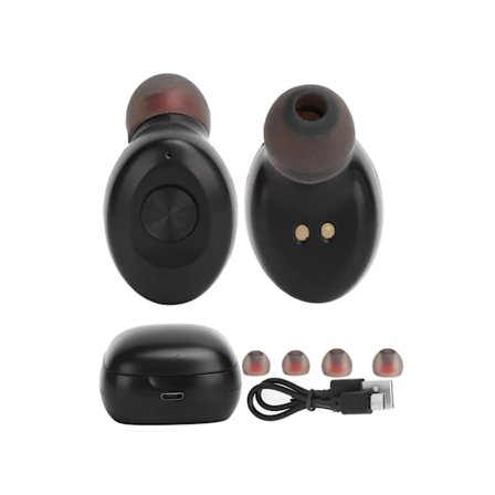 TWS Trådlösa Bluetooth 5.0 Hörlurar Öronproppar med Laddningsbox Högtalare för Android/IOS
