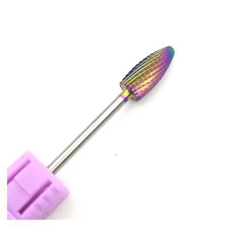 Regnbågsbelagda Nagelborr av Volframkarbid, Set för Precisionsformning och Borttagning av Akrylgel