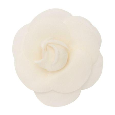 Chanel Vintage Pre-owned Brooch Hvid, Dame Vintage Accessories, Størrelse: ONE Size