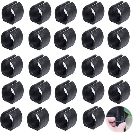 Plaststolrørsklemme, U-formet stolbenbeskyttelse, stolbenbeskyttelse, rundrørbeskyttelse 24 stk (25 mm)