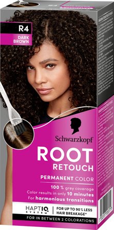 Schwarzkopf Root Retouch Permanent Colour R4 Dark Brown, Hår, Hårfarve, Retouch Farvespray