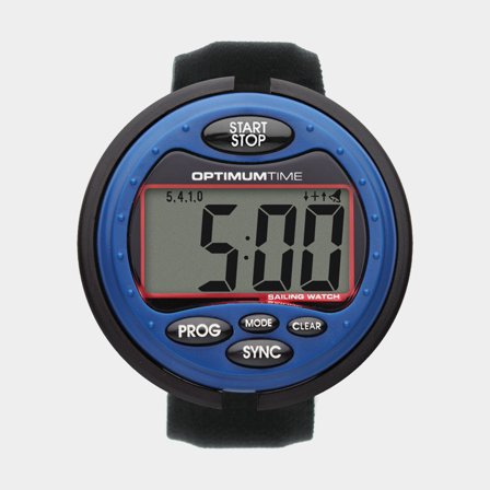 Jachtařské hodinky Optimum Time OS314, digitální, Ø65 mm, 5 ATM, modrá/černá