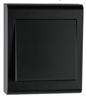 SG Bryter Påvegg Sort 1-pol