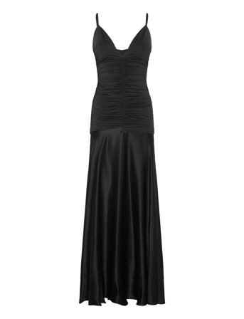Bardot Lavanda Contrast Maxi Dress - Black - 36